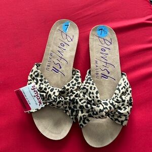 Cheetah print sandals